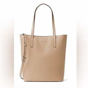 Michael Kors Emry Large Leather Tote in Bisque